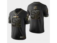 Men's Oakland Raiders #52 Marquel Lee Golden Edition Vapor Untouchable Limited Jersey - Black