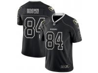 Men's Oakland Raiders #84 Antonio Brown NFL 2018 Lights Out Black Color Rush Limited Jersey