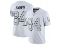 Men's Oakland Raiders Antonio Brown Nike White Vapor Untouchable Rush Jersey