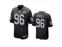 Men's Oakland Raiders Clelin Ferrell Black 60th Anniversary Game Jersey