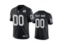Men's Oakland Raiders Custom Black 60th Anniversary Vapor Limited Jersey