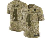 Men's Oakland Raiders Derek Carr Nike Camo Salute To Service Jersey