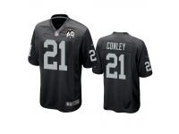 Men's Oakland Raiders Gareon Conley Black 60th Anniversary Game Jersey