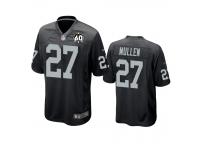 Men's Oakland Raiders Trayvon Mullen Black 60th Anniversary Game Jersey