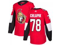 Men's Ottawa Senators #78 Filip Chlapik adidas Red Authentic Jersey