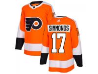 Men's Philadelphia Flyers #17 Wayne Simmonds adidas Orange Authentic Jersey