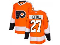 Men's Philadelphia Flyers #27 Ron Hextall adidas Orange Authentic Jersey