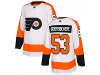 Men's Philadelphia Flyers #53 Shayne Gostisbehere adidas White Authentic Jersey