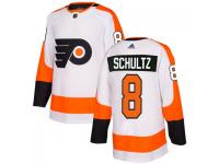 Men's Philadelphia Flyers #8 Dave Schultz adidas White Authentic Jersey