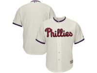 Men's Philadelphia Phillies Majestic Cream Alternate Official Cool Base Team Jersey