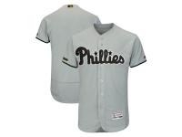 Men's Philadelphia Phillies Majestic Gray 2018 Memorial Day Authentic Collection Flex Base Team Jersey