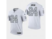 Men's Raiders #24 Johnathan Abram 2019 NFL Draft Color Rush Legend Jersey - White