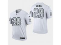 Men's Raiders #28 Josh Jacobs 2019 NFL Draft Color Rush Legend Jersey - White