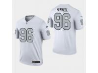 Men's Raiders #96 Clelin Ferrell 2019 NFL Draft Color Rush Legend Jersey - White