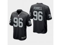 Men's Raiders #96 Clelin Ferrell 2019 NFL Draft Game Jersey - Black