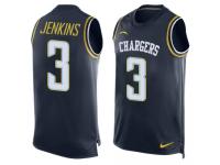 Men's Rayshawn Jenkins #3 Nike Navy Blue Jersey - NFL Los Angeles Chargers Player Name & Number Tank Top