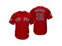 Men's Red Sox 2018 World Series Majestic Scarlet Drew Pomeranz Cool Base Jersey