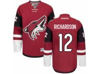Men's Reebok Arizona Coyotes #12 Brad Richardson Premier Burgundy Red Home NHL Jersey