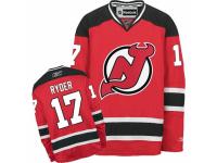 Men's Reebok New Jersey Devils #17 Michael Ryder Premier Red Home NHL Jersey