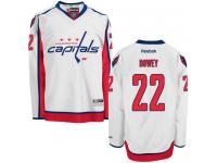 Men's Reebok NHL Washington Capitals #22 Madison Bowey Authentic Away Jersey White Reebok