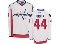 Men's Reebok NHL Washington Capitals #44 Brooks Orpik Authentic Away Jersey White Reebok