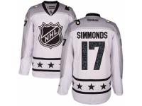 Men's Reebok Philadelphia Flyers #17 Wayne Simmonds White Metropolitan Division 2017 All-Star NHL Jersey