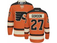 Men's Reebok Philadelphia Flyers #27 Boyd Gordon Premier Orange New Third NHL Jersey
