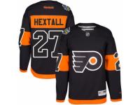 Men's Reebok Philadelphia Flyers #27 Ron Hextall Premier Black 2017 Stadium Series NHL Jersey