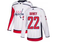 Men's Reebok Washington Capitals #22 Madison Bowey White Away NHL Jersey