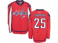 Men's Reebok Washington Capitals #25 Jason Chimera Premier Red Home NHL Jersey