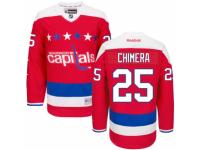 Men's Reebok Washington Capitals #25 Jason Chimera Premier Red Third NHL Jersey