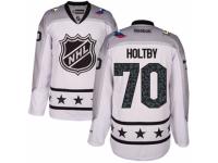 Men's Reebok Washington Capitals #70 Braden Holtby White Metropolitan Division 2017 All-Star NHL Jersey