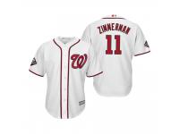 Men's Ryan Zimmerman Washington Nationals White 2019 World Series Bound Cool Base Jersey