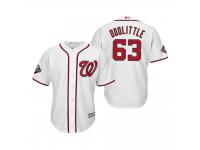 Men's Sean Doolittle Washington Nationals White 2019 World Series Bound Cool Base Jersey