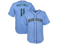 Men's Seattle Mariners Edgar Martinez Majestic Light Blue Official Cool Base Player Jersey