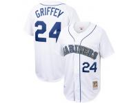 Men's Seattle Mariners Ken Griffey Jr. Mitchell & Ness White Cooperstown Collection 1989 Authentic Jersey