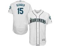 Men's Seattle Mariners Kyle Seager Majestic White Flexbase Authentic Collection Player Jersey