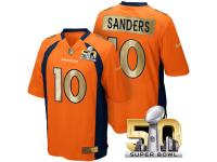 Men's Superbowl 50 Denver Broncos #10 Emmanuel Sanders Team Color Jersey