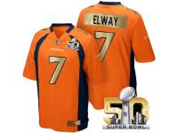 Men's Superbowl 50 Denver Broncos #7 John Elway Team Color Jersey