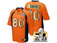 Men's Superbowl 50 Denver Broncos #80 Vernon Davis Team Color Jersey