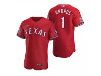Men's Texas Rangers Elvis Andrus Nike Scarlet 2020 Alternate Jersey