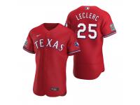Men's Texas Rangers Jose Leclerc Nike Scarlet 2020 Alternate Jersey