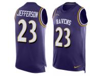 Men's Tony Jefferson #23 Nike Purple Jersey - NFL Baltimore Ravens Player Name & Number Tank Top
