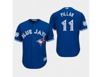 Men's Toronto Blue Jays 2019 Spring Training #11 Royal Kevin Pillar Cool Base Jersey