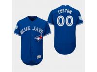 Men's Toronto Blue Jays 2019 Spring Training Custom Flex Base Jersey Royal