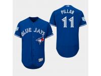 Men's Toronto Blue Jays 2019 Spring Training Kevin Pillar Flex Base Jersey Royal