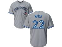 Men's Toronto Blue Jays #22 Luke Maile Majestic Gray Cool Base Jersey
