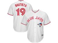 Men's Toronto Blue Jays Jose Bautista Majestic White Fashion  Stars & Stripes 2016 Independence Day  Cool Base Player Jersey