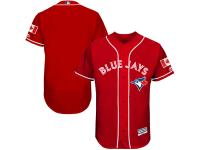 Men's Toronto Blue Jays Majestic Scarlet Fashion Canada Day Flex Base Authentic Team Jersey