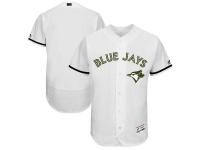 Men's Toronto Blue Jays Majestic White 2017 Memorial Day Authentic Collection Flex Base Team Jersey